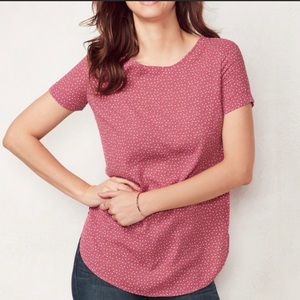 Mauve paisley printed Lauren Conrad blouse